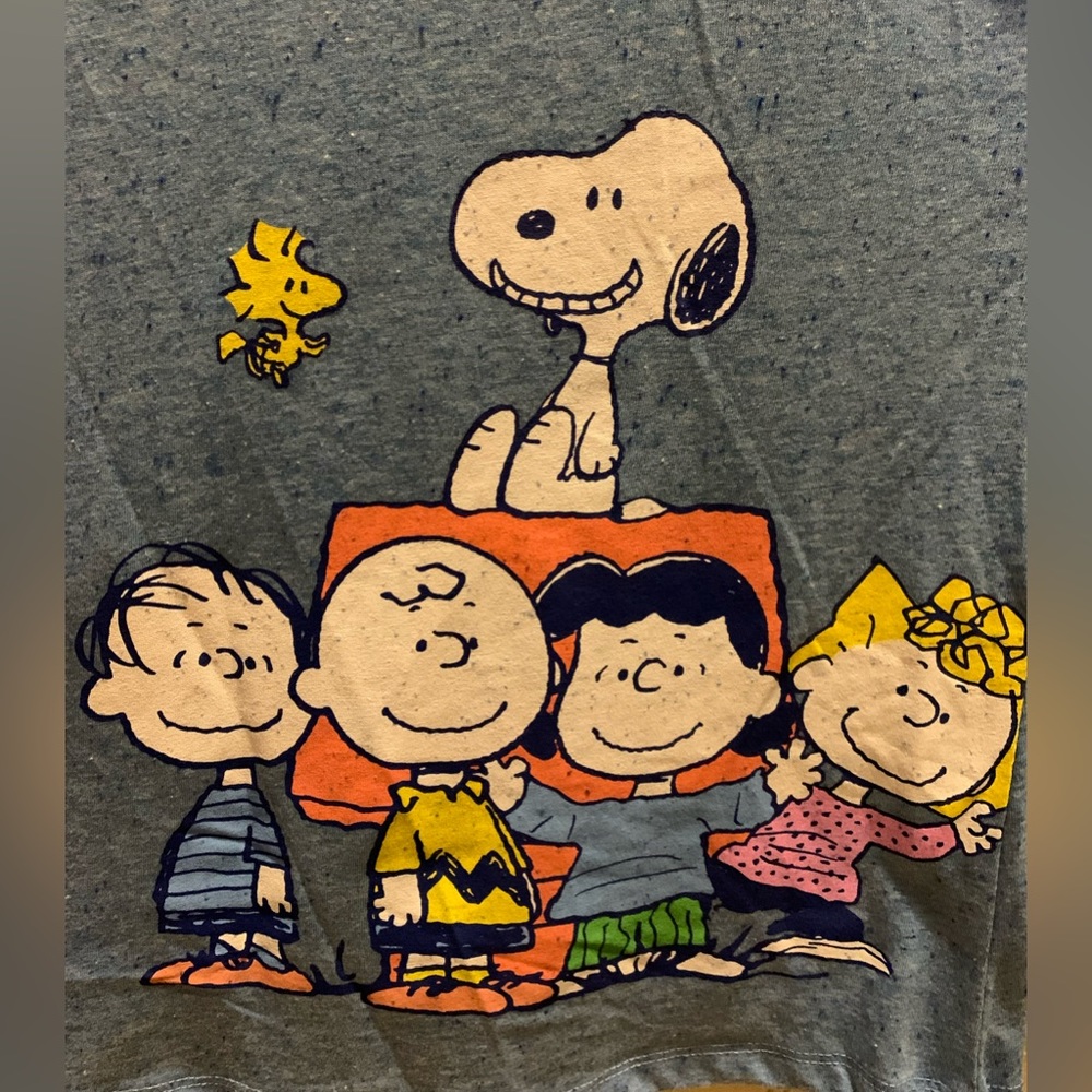 Snoopy, Woodstock & PEANUTS Gang Sleeveless T-shirt, Muscle Tee size L - Picture 3 of 7